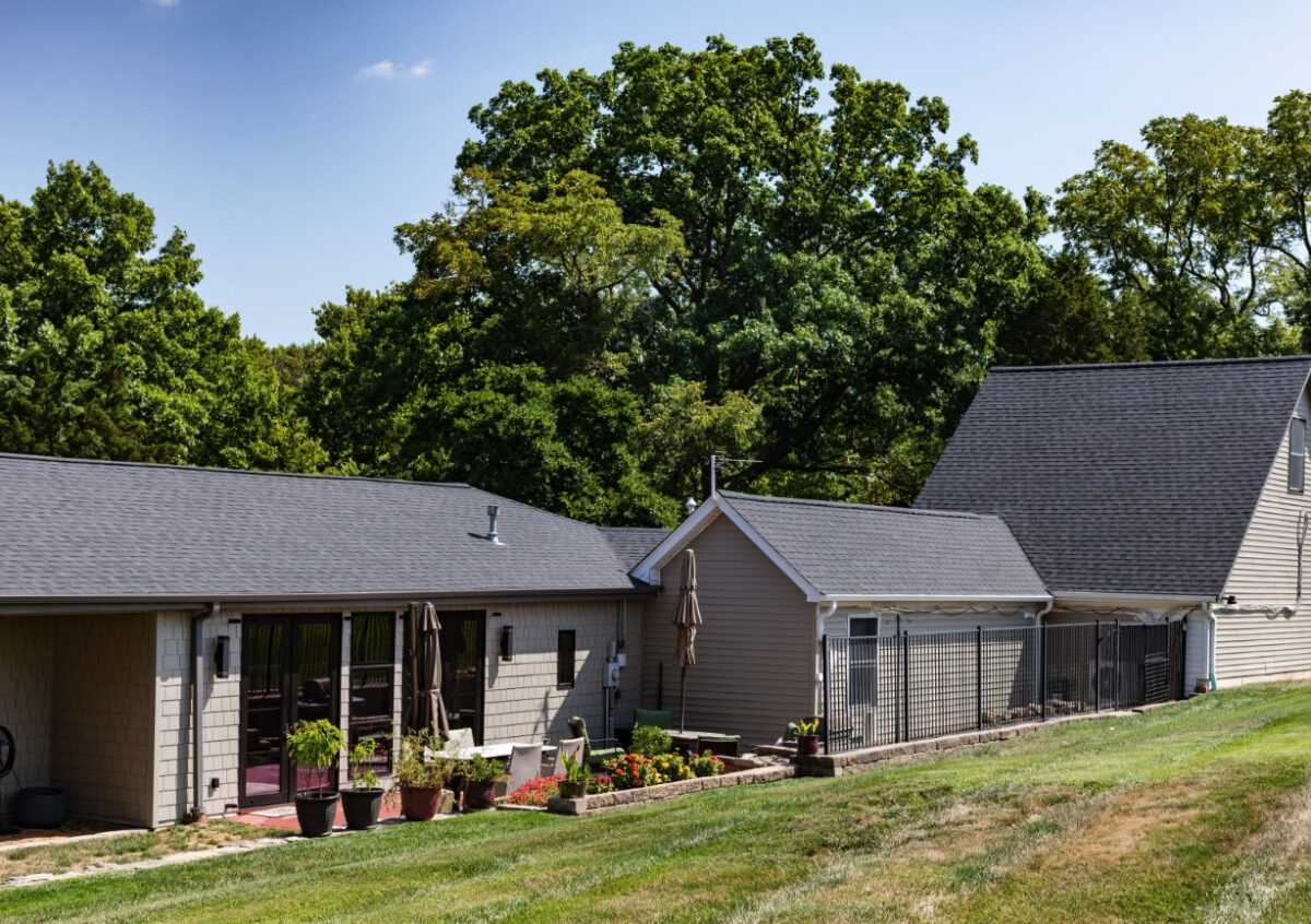 photo of a home with newly installed manor doors